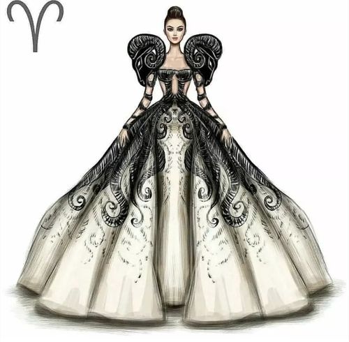 華麗服飾下的十二星座人物立繪,畫(huà)師設(shè)計(jì)人物有時(shí)也可以設(shè)計(jì)服裝
